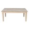International Concepts Rectangle Shaker Coffee Table Tall, 42 W, 24 L, 18 in H, Wood, Unfinished OT-9TC - alternate 2